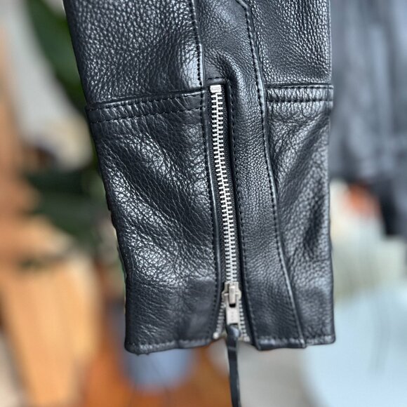 HellBabes Limited-Edition Studded Leather Motorcycle Jacket - Picture 6 of 12